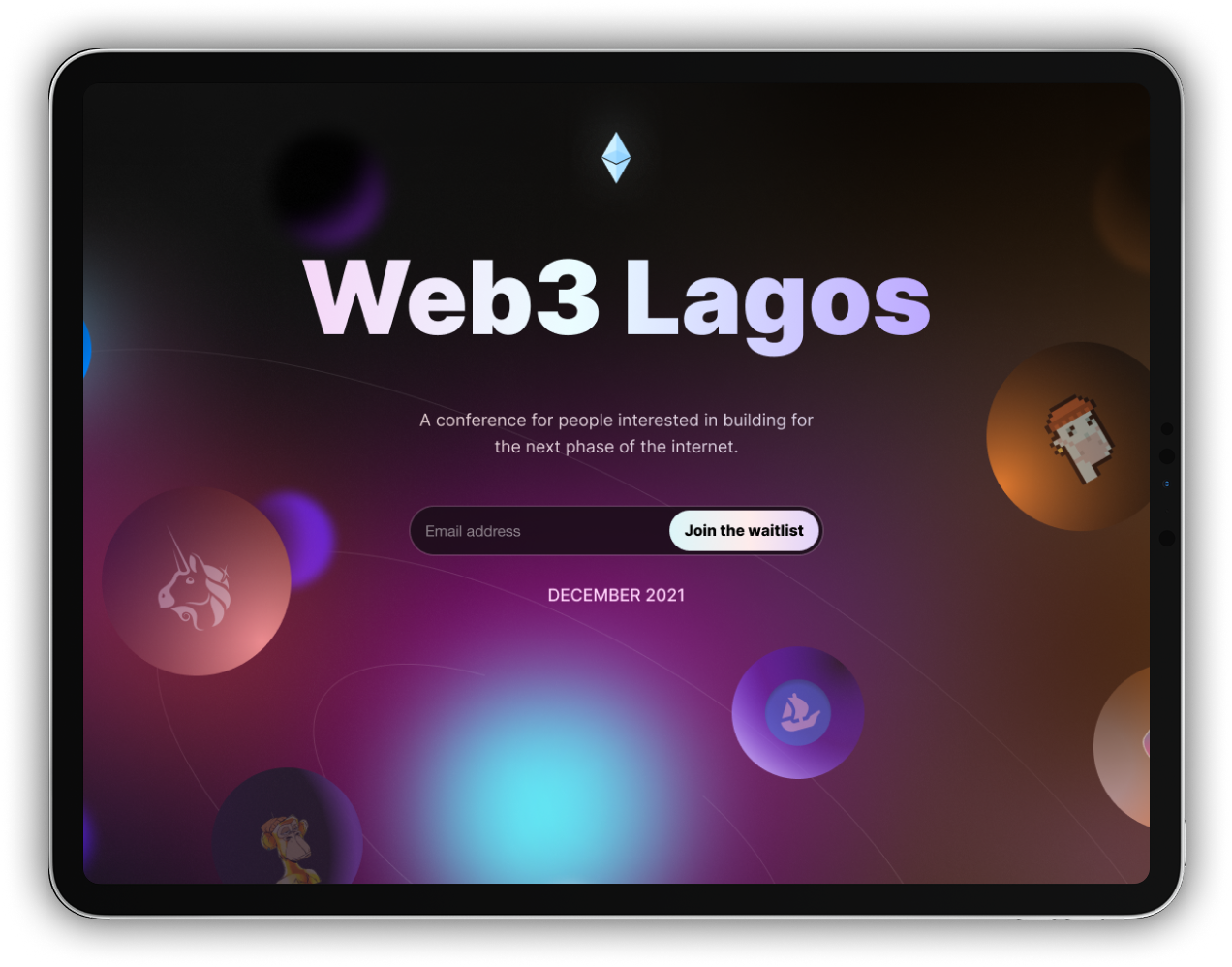 Web3Lagos desktop UI